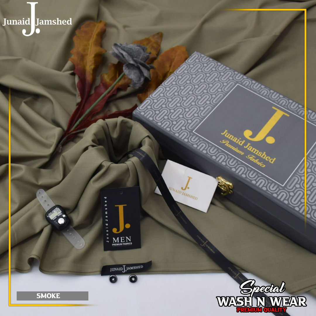 Junaid jamshed Ramadan Special 2026  Luxary wash n waer Gift packing(SMOKE)10